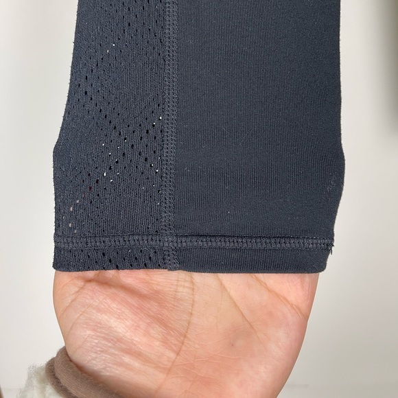 Athleta Black Mesh Leggings Size Small - Picture 8 of 13